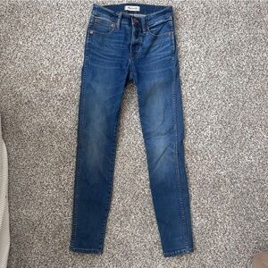 Madewell 9 Inch High Rise Skinny Jeans Denim Stretch Casual 24